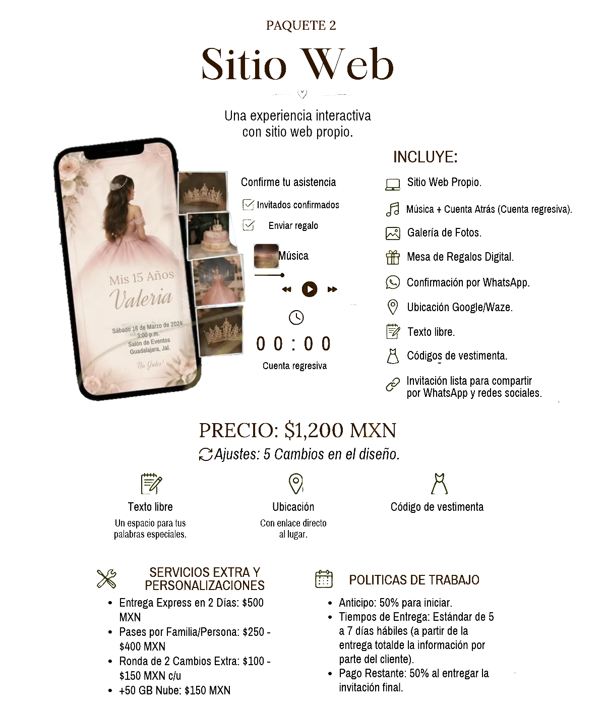 Paquete 2 Sitio Web
